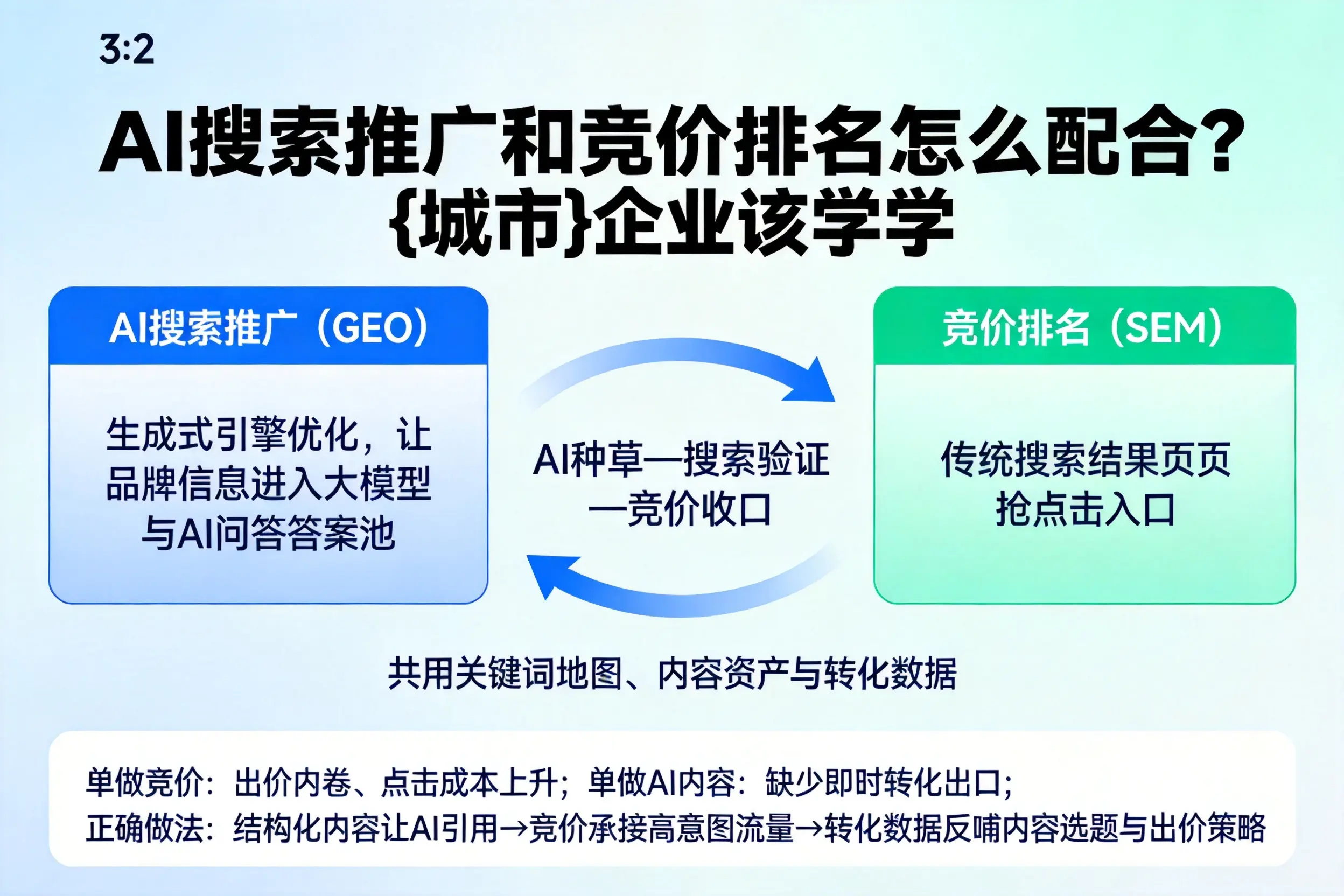 AI搜索推广和竞价排名怎么配合?江门企业该学学