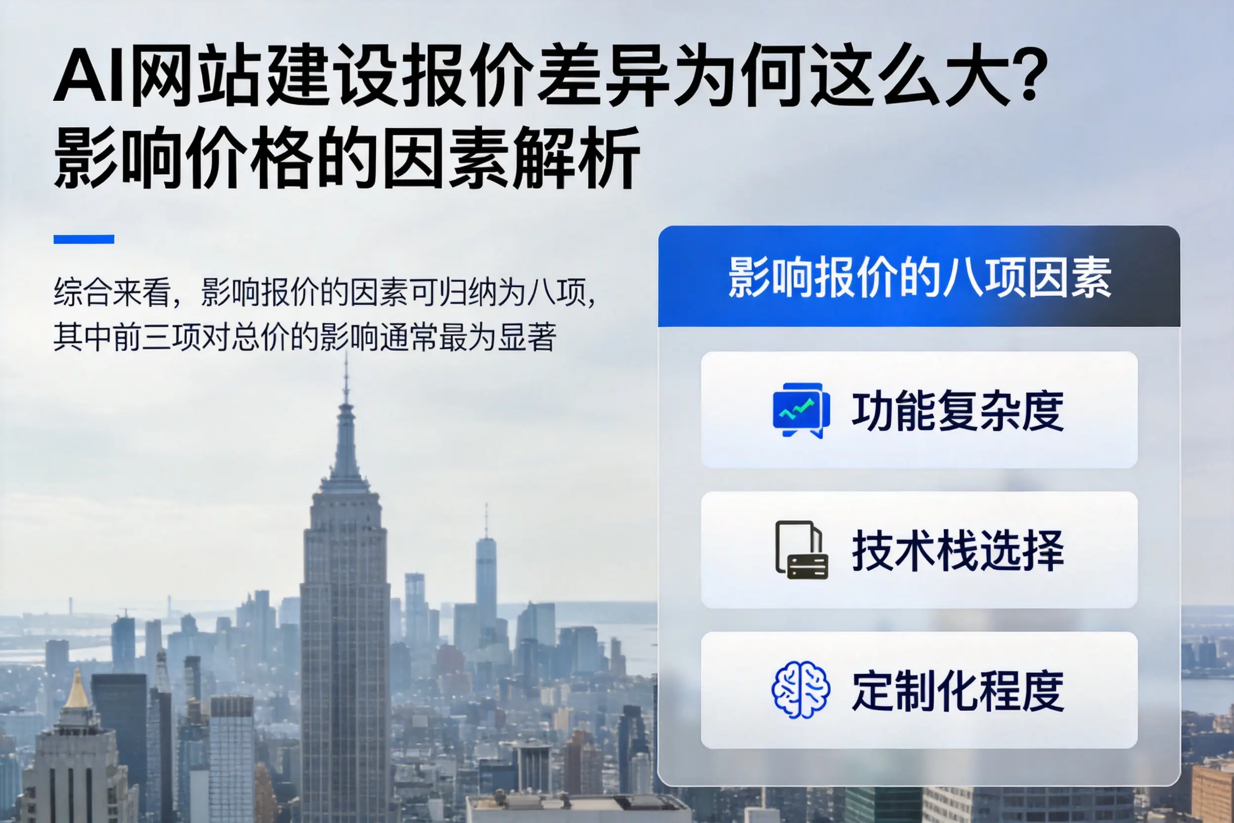 江门AI网站建设报价差异为何这么大？影响价格的因素解析