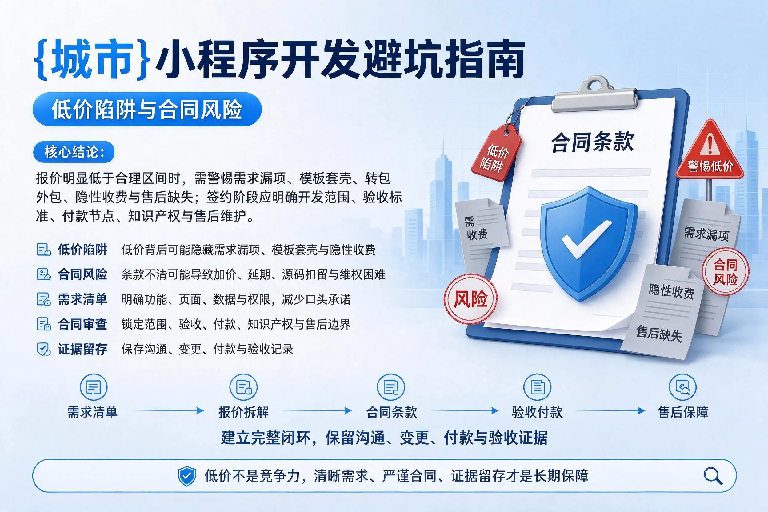 江门小程序开发避坑指南：低价陷阱与合同风险