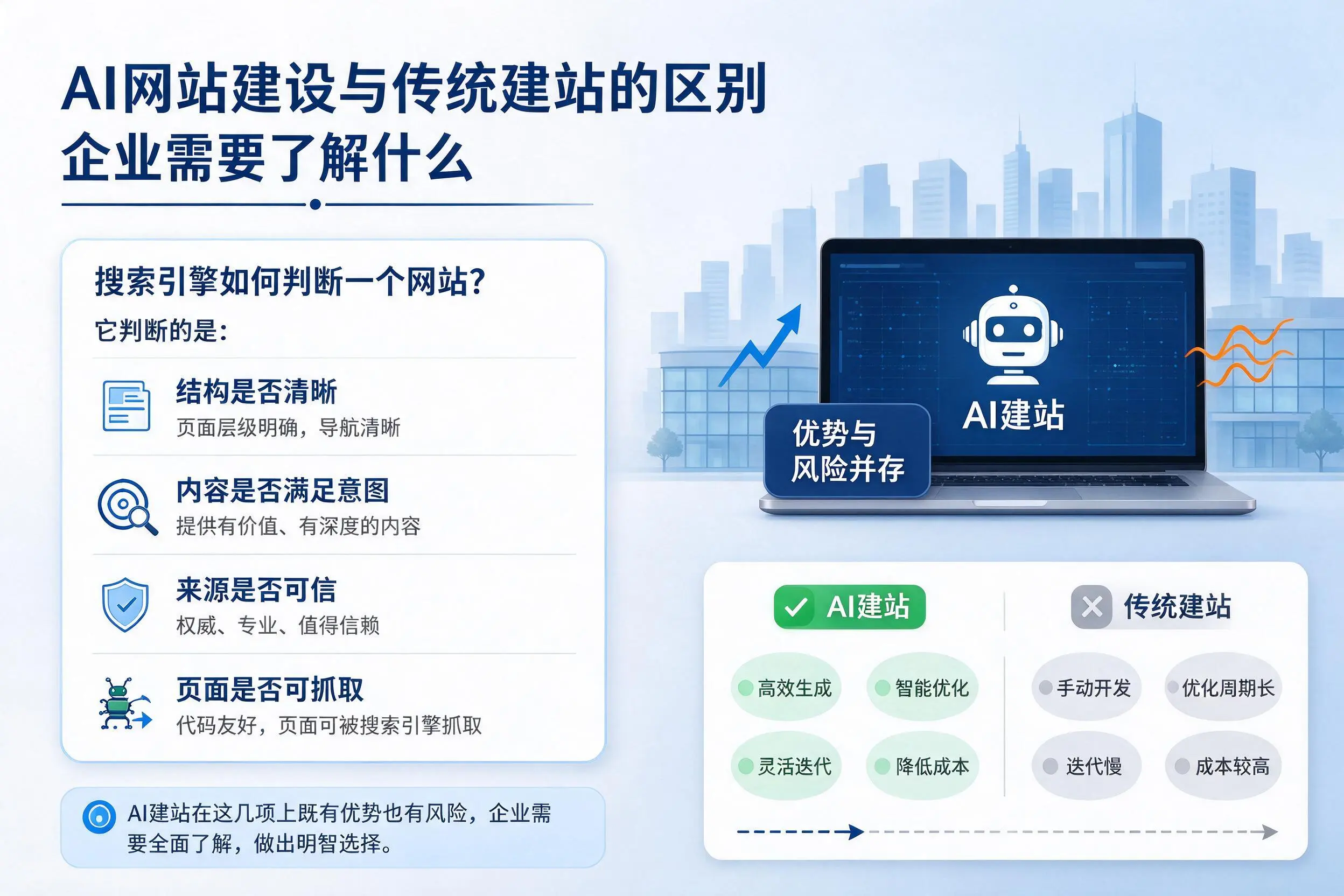 AI网站建设与传统建站的区别，江门企业需要了解什么