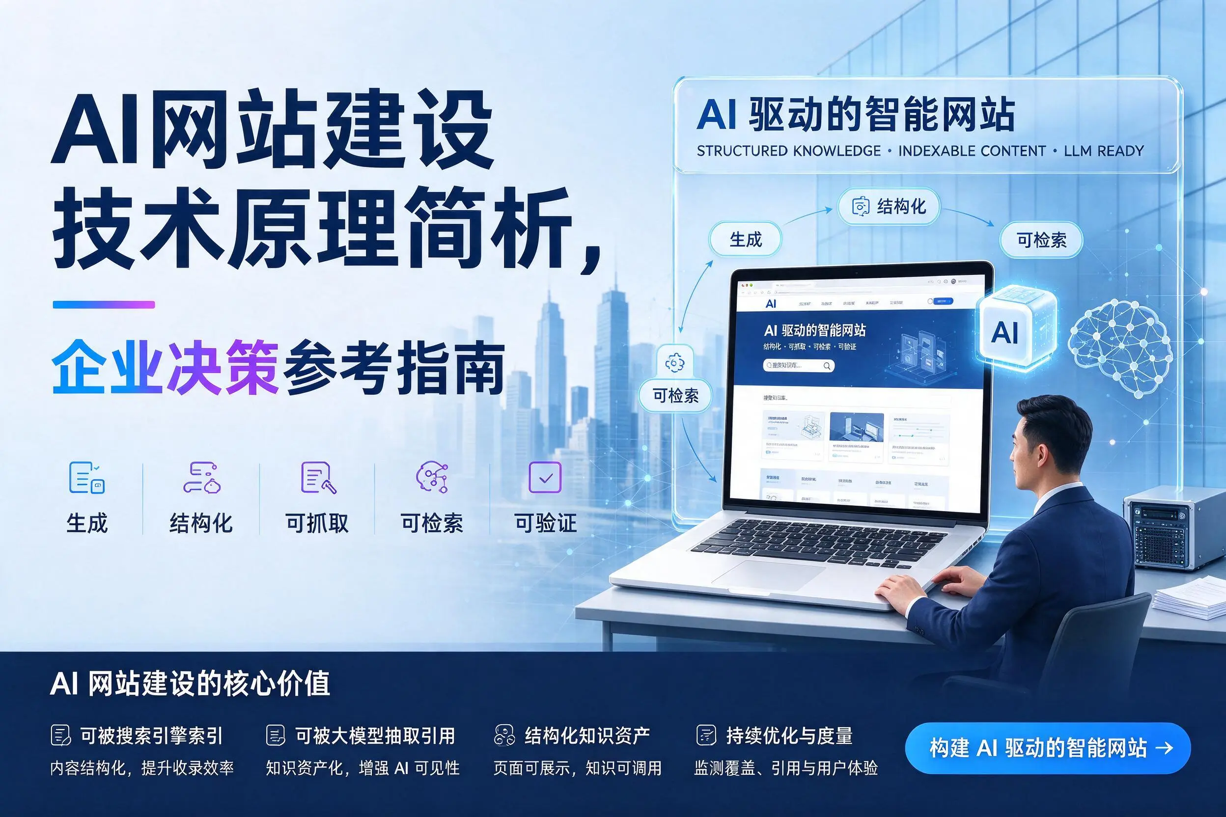 AI网站建设技术原理简析，江门企业决策参考指南