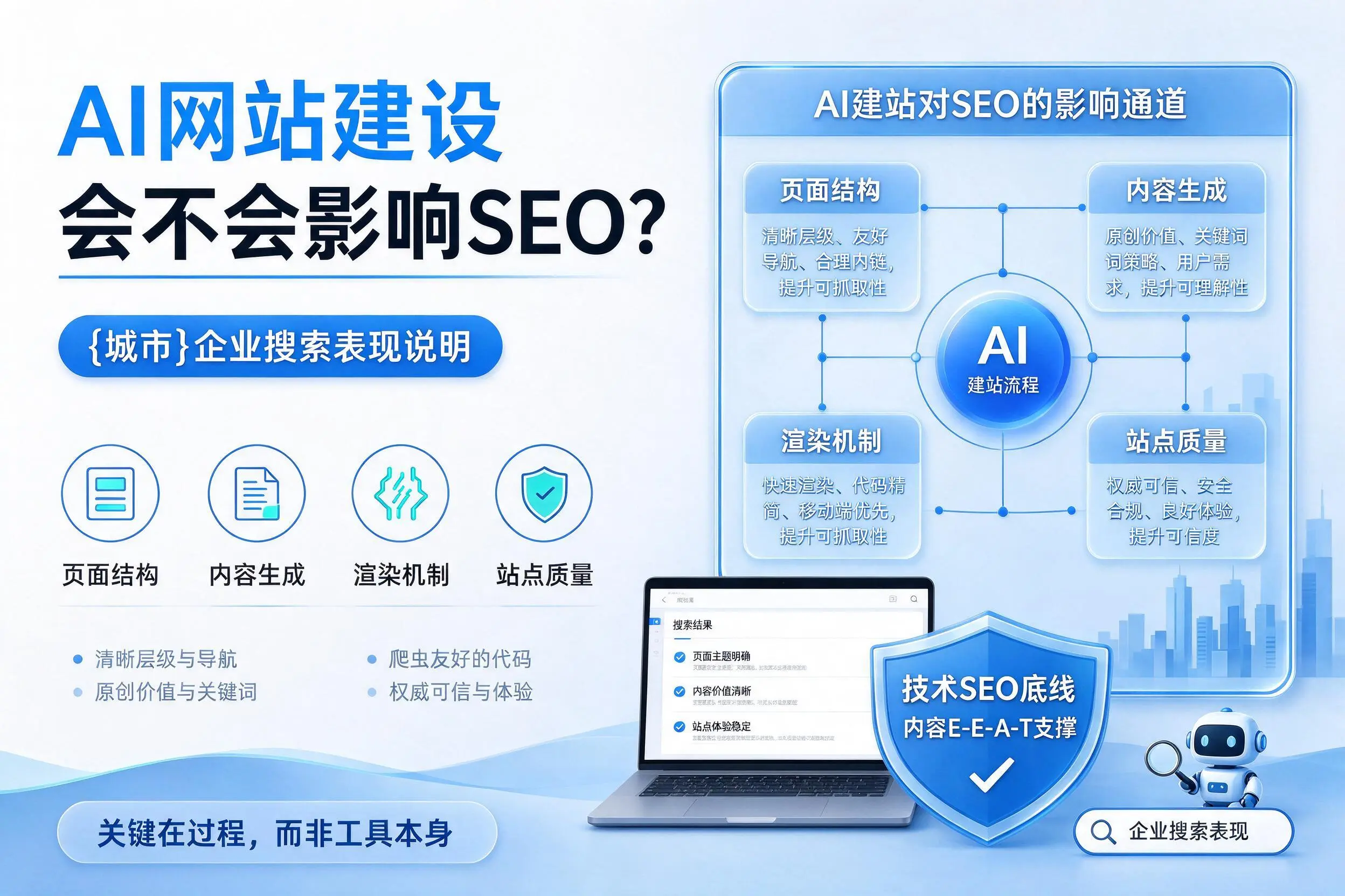 AI网站建设会不会影响SEO？江门企业搜索表现说明