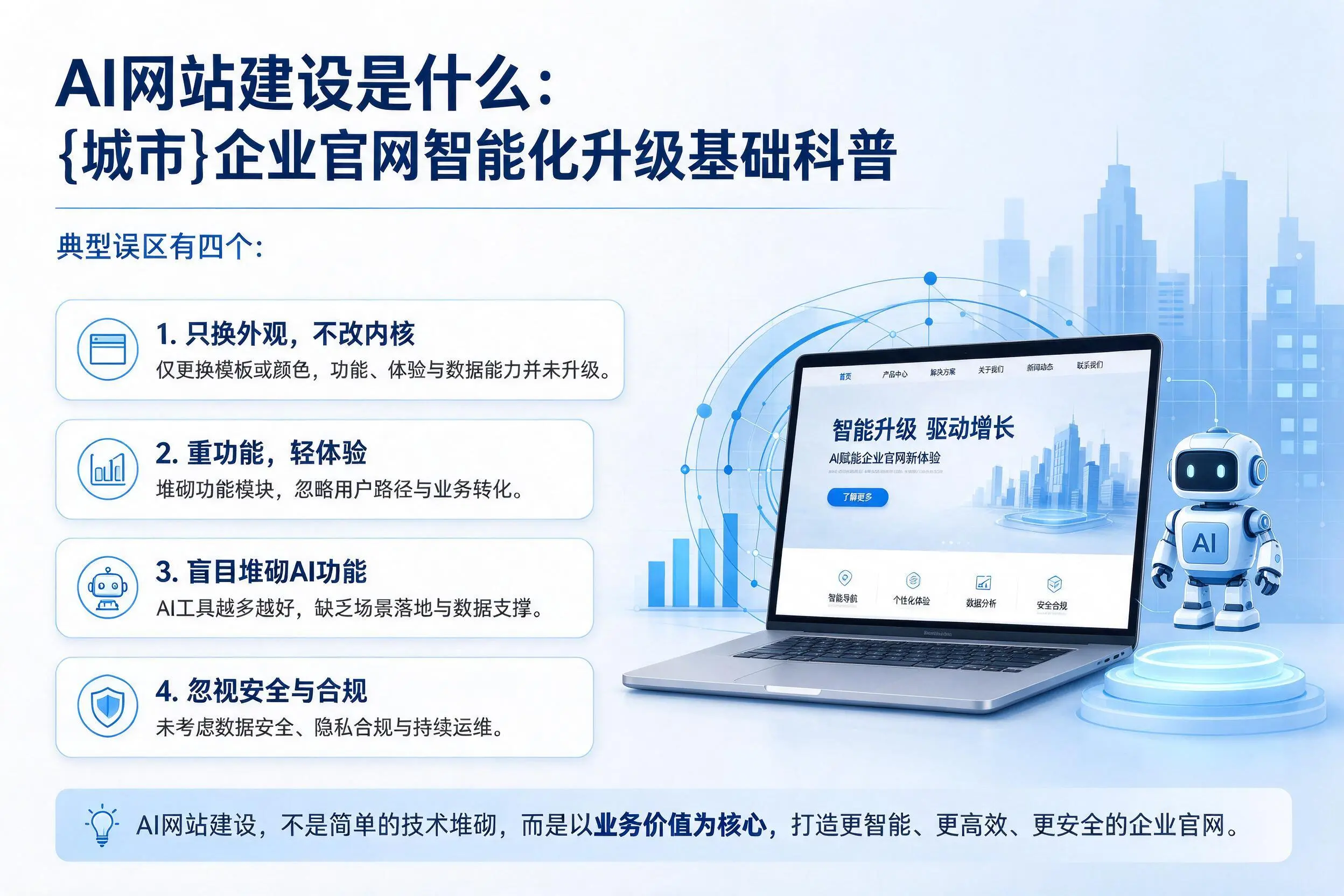 AI网站建设是什么:江门企业官网智能化升级基础科普