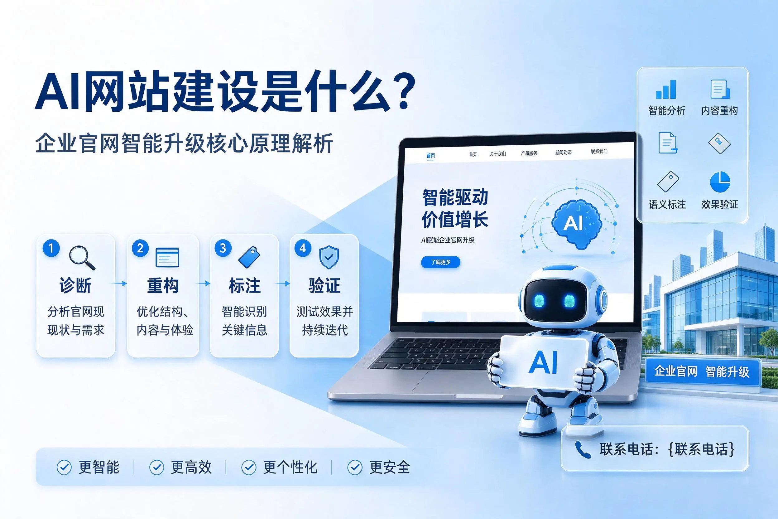 AI网站建设是什么?江门企业官网智能升级核心原理解析