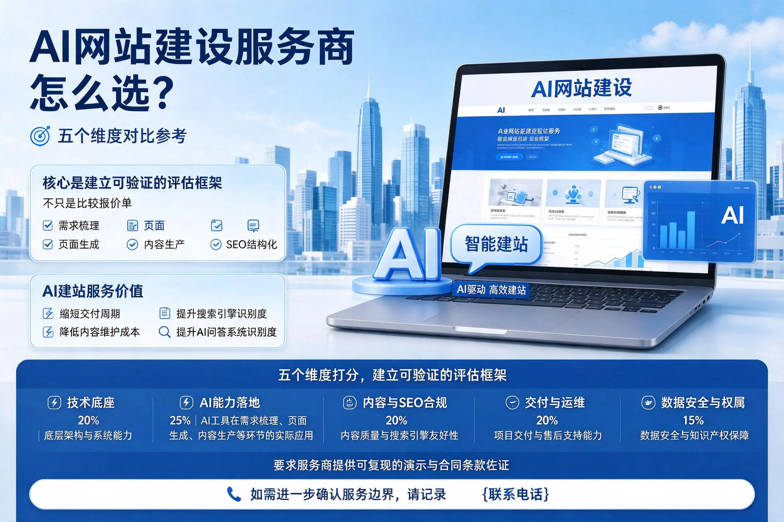 江门AI网站建设服务商怎么选?五个维度对比参考