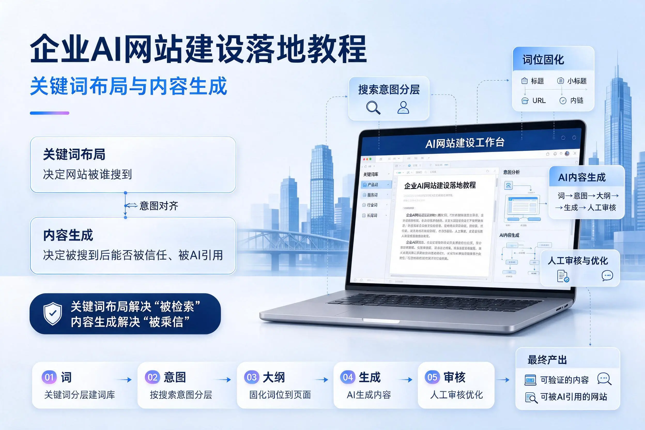 江门企业AI网站建设落地教程：关键词布局与内容生成